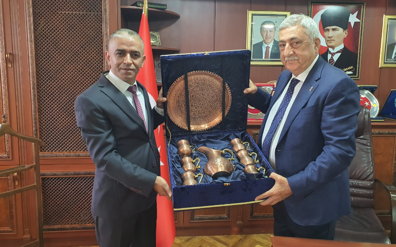 From TESK Chairman Palandöken,  He visited the tradesmen's chambers union in Gaziantep.