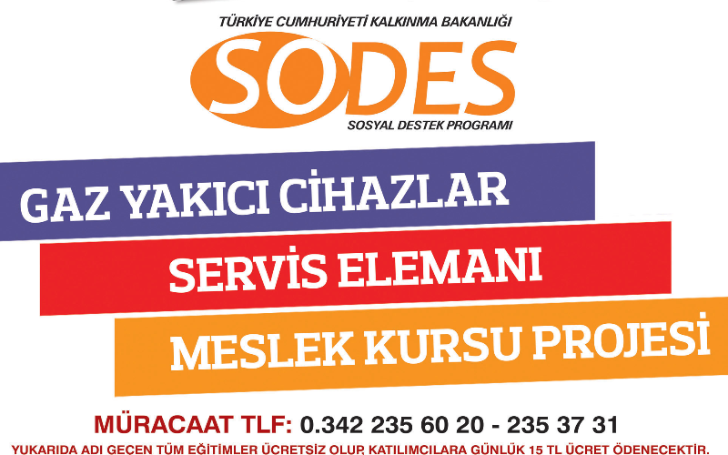 SODES 2012 GAZ YAKICI CİHAZLAR SERVİS ELEMANI